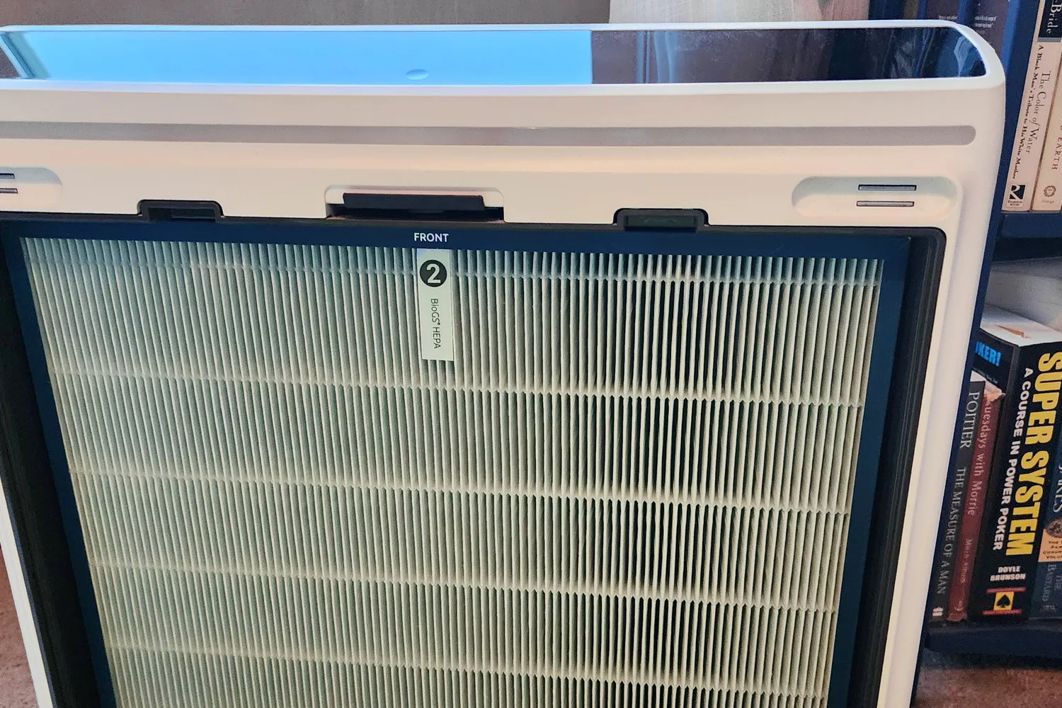The filter on the Rabbit Air A3 SPA-1000N Ultra Quiet HEPA Air Purifier