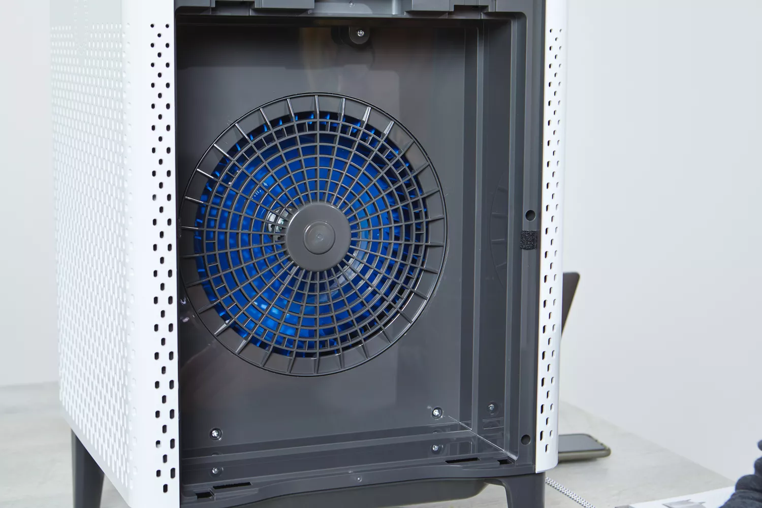 Close-up of filter of Coway Airmega 400S Smart Air Purifier