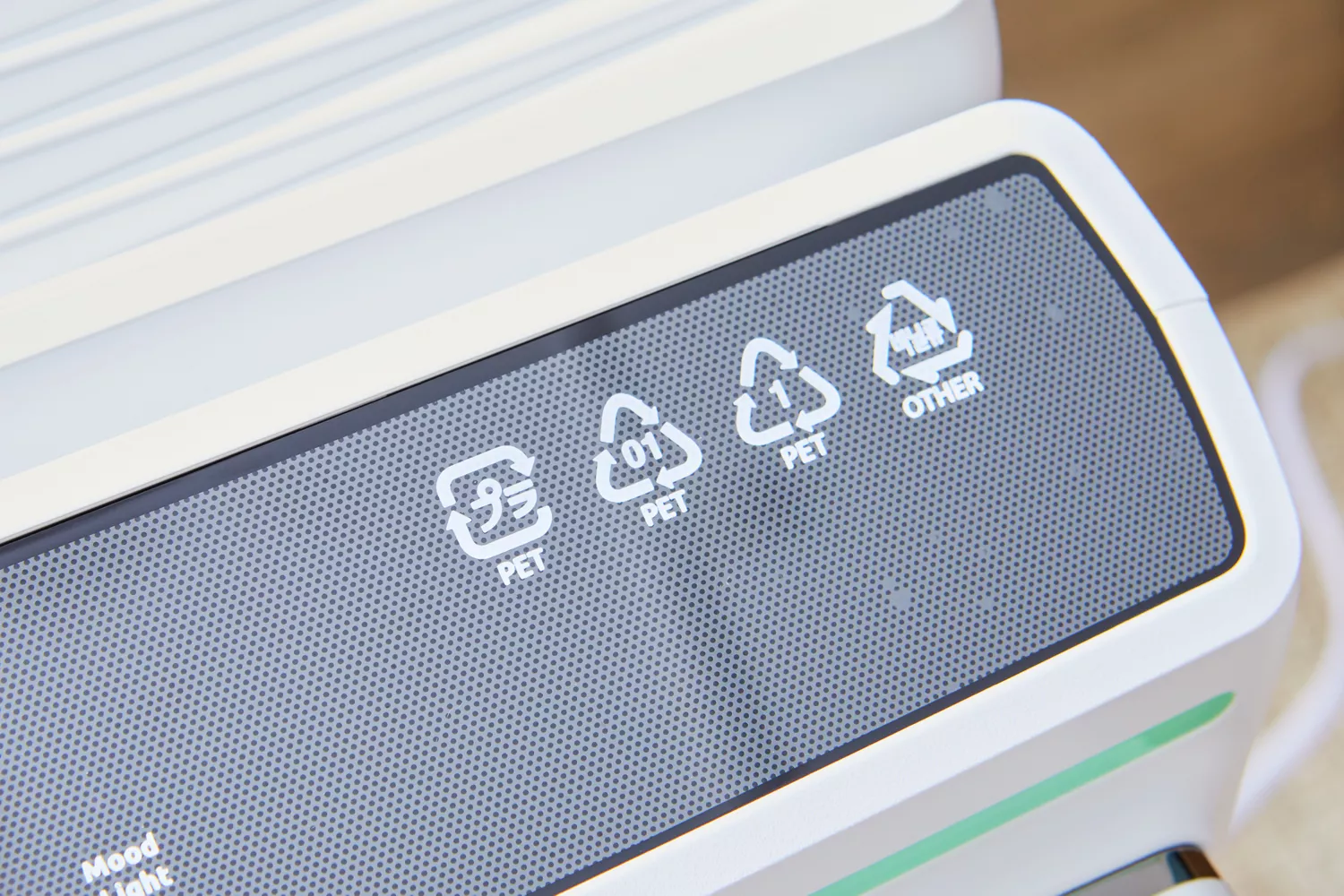 Close up of control panel of Rabbit Air A3 Ultra Quiet HEPA Air Purifier